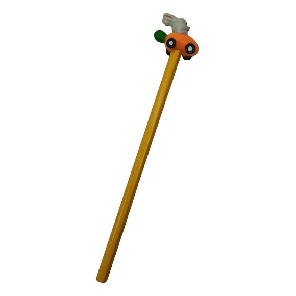 Vintage Russ Pencil Some Bunny Loves You ME Easter Bunny Carrot Car Gift BR9 - Picture 2 of 10